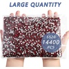 image:imageBeadsland Flatback Rhinestones Bulk14400pcs Crystal AB Rhinestones for Nails Crafts Clothes DIY Decoration Crystal AB SS20 4648mmSiam