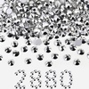 image:imageBeadsland Flatback Rhinestones Bulk14400pcs Crystal AB Rhinestones for Nails Crafts Clothes DIY Decoration Crystal AB SS20 4648mmSilver Hematite