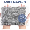 image:imageBeadsland Flatback Rhinestones Bulk14400pcs Crystal AB Rhinestones for Nails Crafts Clothes DIY Decoration Crystal AB SS20 4648mmSilver Hematite