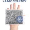 image:imageBeadsland Flatback Rhinestones Bulk14400pcs Crystal AB Rhinestones for Nails Crafts Clothes DIY Decoration Crystal AB SS20 4648mmSilver Hematite
