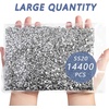 image:imageBeadsland Flatback Rhinestones Bulk14400pcs Crystal AB Rhinestones for Nails Crafts Clothes DIY Decoration Crystal AB SS20 4648mmSilver Hematite