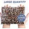 image:imageBeadsland Flatback Rhinestones Bulk14400pcs Crystal AB Rhinestones for Nails Crafts Clothes DIY Decoration Crystal AB SS20 4648mmTopaz