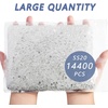 image:imageBeadsland Flatback Rhinestones Bulk14400pcs Crystal AB Rhinestones for Nails Crafts Clothes DIY Decoration Crystal AB SS20 4648mmTransparent