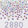 image:imageBeadsland Flatback Rhinestones Bulk14400pcs Crystal AB Rhinestones for Nails Crafts Clothes DIY Decoration Crystal AB SS20 4648mmTransparent AB