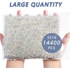 image:imageBeadsland Flatback Rhinestones Bulk14400pcs Crystal AB Rhinestones for Nails Crafts Clothes DIY Decoration Crystal AB SS20 4648mmTransparent AB