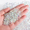 image:imageBeadsland Flatback Rhinestones Bulk14400pcs Crystal AB Rhinestones for Nails Crafts Clothes DIY Decoration Crystal AB SS20 4648mmTransparent AB