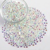 image:imageBeadsland Flatback Rhinestones Bulk14400pcs Crystal AB Rhinestones for Nails Crafts Clothes DIY Decoration Crystal AB SS20 4648mmTransparent AB