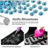 image:imageBeadsland Hotfix Rhinestones 1440pcs Flatback Crystal Rhinestones for Crafts Clothes DIY Decorations Light Siam AB SS12 3032mmAquamarine
