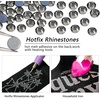 image:imageBeadsland Hotfix Rhinestones 1440pcs Flatback Crystal Rhinestones for Crafts Clothes DIY Decorations Light Siam AB SS12 3032mmBlack Diamond