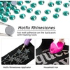 image:imageBeadsland Hotfix Rhinestones 1440pcs Flatback Crystal Rhinestones for Crafts Clothes DIY Decorations Light Siam AB SS12 3032mmBlue Zircon