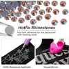 image:imageBeadsland Hotfix Rhinestones 1440pcs Flatback Crystal Rhinestones for Crafts Clothes DIY Decorations Light Siam AB SS12 3032mmChampagne Ab