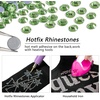 image:imageBeadsland Hotfix Rhinestones 1440pcs Flatback Crystal Rhinestones for Crafts Clothes DIY Decorations Light Siam AB SS12 3032mmLight Green