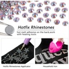 image:imageBeadsland Hotfix Rhinestones 1440pcs Flatback Crystal Rhinestones for Crafts Clothes DIY Decorations Light Siam AB SS12 3032mmLight Pink Ab