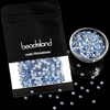 image:imageBeadsland Hotfix Rhinestones 1440pcs Flatback Crystal Rhinestones for Crafts Clothes DIY Decorations Light Siam AB SS12 3032mmLight Sapphire