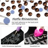 image:imageBeadsland Hotfix Rhinestones 1440pcs Flatback Crystal Rhinestones for Crafts Clothes DIY Decorations Light Siam AB SS12 3032mmSmoked Topaz