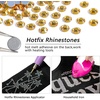image:imageBeadsland Hotfix Rhinestones 1440pcs Flatback Crystal Rhinestones for Crafts Clothes DIY Decorations Light Siam AB SS12 3032mmTopaz