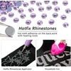 image:imageBeadsland Hotfix Rhinestones 1440pcs Flatback Crystal Rhinestones for Crafts Clothes DIY Decorations Light Siam AB SS12 3032mmViolet
