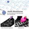 image:imageBeadsland Hotfix Rhinestones 1440pcs Flatback Crystal Rhinestones for Crafts Clothes DIY Decorations Light Siam AB SS12 3032mmWhite Opal