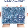 image:imageBeadsland Hotfix Rhinestones Bulk 14400PCS Crystal Hot Fix Rhinestones for Crafts Clothes DIY Decoration Crystal SS20 4648mmAquamarine