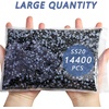 image:imageBeadsland Hotfix Rhinestones Bulk 14400PCS Crystal Hot Fix Rhinestones for Crafts Clothes DIY Decoration Crystal SS20 4648mmBlack