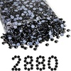 image:imageBeadsland Hotfix Rhinestones Bulk 14400PCS Crystal Hot Fix Rhinestones for Crafts Clothes DIY Decoration Crystal SS20 4648mmBlack