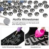 image:imageBeadsland Hotfix Rhinestones Bulk 14400PCS Crystal Hot Fix Rhinestones for Crafts Clothes DIY Decoration Crystal SS20 4648mmBlack Diamond