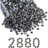 image:imageBeadsland Hotfix Rhinestones Bulk 14400PCS Crystal Hot Fix Rhinestones for Crafts Clothes DIY Decoration Crystal SS20 4648mmBlack Diamond