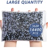 image:imageBeadsland Hotfix Rhinestones Bulk 14400PCS Crystal Hot Fix Rhinestones for Crafts Clothes DIY Decoration Crystal SS20 4648mmBlack Diamond