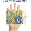 image:imageBeadsland Hotfix Rhinestones Bulk 14400PCS Crystal Hot Fix Rhinestones for Crafts Clothes DIY Decoration Crystal SS20 4648mmCitrineLemon Yellow