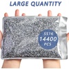 image:imageBeadsland Hotfix Rhinestones Bulk 14400PCS Crystal Hot Fix Rhinestones for Crafts Clothes DIY Decoration Crystal SS20 4648mmCrystal