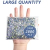 image:imageBeadsland Hotfix Rhinestones Bulk 14400PCS Crystal Hot Fix Rhinestones for Crafts Clothes DIY Decoration Crystal SS20 4648mmCrystal Ab