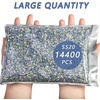 image:imageBeadsland Hotfix Rhinestones Bulk 14400PCS Crystal Hot Fix Rhinestones for Crafts Clothes DIY Decoration Crystal SS20 4648mmCrystal Ab
