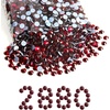 image:imageBeadsland Hotfix Rhinestones Bulk 14400PCS Crystal Hot Fix Rhinestones for Crafts Clothes DIY Decoration Crystal SS20 4648mmDark Siam