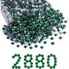 image:imageBeadsland Hotfix Rhinestones Bulk 14400PCS Crystal Hot Fix Rhinestones for Crafts Clothes DIY Decoration Crystal SS20 4648mmEmerald