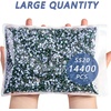 image:imageBeadsland Hotfix Rhinestones Bulk 14400PCS Crystal Hot Fix Rhinestones for Crafts Clothes DIY Decoration Crystal SS20 4648mmEmerald