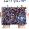 image:imageBeadsland Hotfix Rhinestones Bulk 14400PCS Crystal Hot Fix Rhinestones for Crafts Clothes DIY Decoration Crystal SS20 4648mmFuchsia