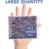 image:imageBeadsland Hotfix Rhinestones Bulk 14400PCS Crystal Hot Fix Rhinestones for Crafts Clothes DIY Decoration Crystal SS20 4648mmFuchsia