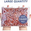 image:imageBeadsland Hotfix Rhinestones Bulk 14400PCS Crystal Hot Fix Rhinestones for Crafts Clothes DIY Decoration Crystal SS20 4648mmHyacinthOrange