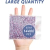 image:imageBeadsland Hotfix Rhinestones Bulk 14400PCS Crystal Hot Fix Rhinestones for Crafts Clothes DIY Decoration Crystal SS20 4648mmLight Pink