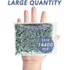 image:imageBeadsland Hotfix Rhinestones Bulk 14400PCS Crystal Hot Fix Rhinestones for Crafts Clothes DIY Decoration Crystal SS20 4648mmLightgreen