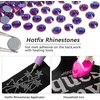 image:imageBeadsland Hotfix Rhinestones Bulk 14400PCS Crystal Hot Fix Rhinestones for Crafts Clothes DIY Decoration Crystal SS20 4648mmPurple Velvet