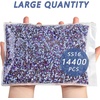 image:imageBeadsland Hotfix Rhinestones Bulk 14400PCS Crystal Hot Fix Rhinestones for Crafts Clothes DIY Decoration Crystal SS20 4648mmPurple Velvet
