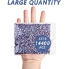 image:imageBeadsland Hotfix Rhinestones Bulk 14400PCS Crystal Hot Fix Rhinestones for Crafts Clothes DIY Decoration Crystal SS20 4648mmPurple Velvet