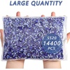 image:imageBeadsland Hotfix Rhinestones Bulk 14400PCS Crystal Hot Fix Rhinestones for Crafts Clothes DIY Decoration Crystal SS20 4648mmSapphire
