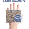 image:imageBeadsland Hotfix Rhinestones Bulk 14400PCS Crystal Hot Fix Rhinestones for Crafts Clothes DIY Decoration Crystal SS20 4648mmTopaz