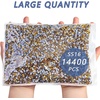 image:imageBeadsland Hotfix Rhinestones Bulk 14400PCS Crystal Hot Fix Rhinestones for Crafts Clothes DIY Decoration Crystal SS20 4648mmTopaz