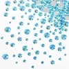 image:imageBeadsland Rhinestones for Makeup8 Sizes 2500pcs Red Flatback Rhinestones Eye Gems for Nails Crafts with Tweezers and Wax PencilSiamSS4SS30Aquamarine AB