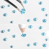 image:imageBeadsland Rhinestones for Makeup8 Sizes 2500pcs Red Flatback Rhinestones Eye Gems for Nails Crafts with Tweezers and Wax PencilSiamSS4SS30Aquamarine AB