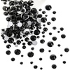image:imageBeadsland Rhinestones for Makeup8 Sizes 2500pcs Red Flatback Rhinestones Eye Gems for Nails Crafts with Tweezers and Wax PencilSiamSS4SS30Black