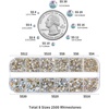image:imageBeadsland Rhinestones for Makeup8 Sizes 2500pcs Red Flatback Rhinestones Eye Gems for Nails Crafts with Tweezers and Wax PencilSiamSS4SS30Blue Moonlight